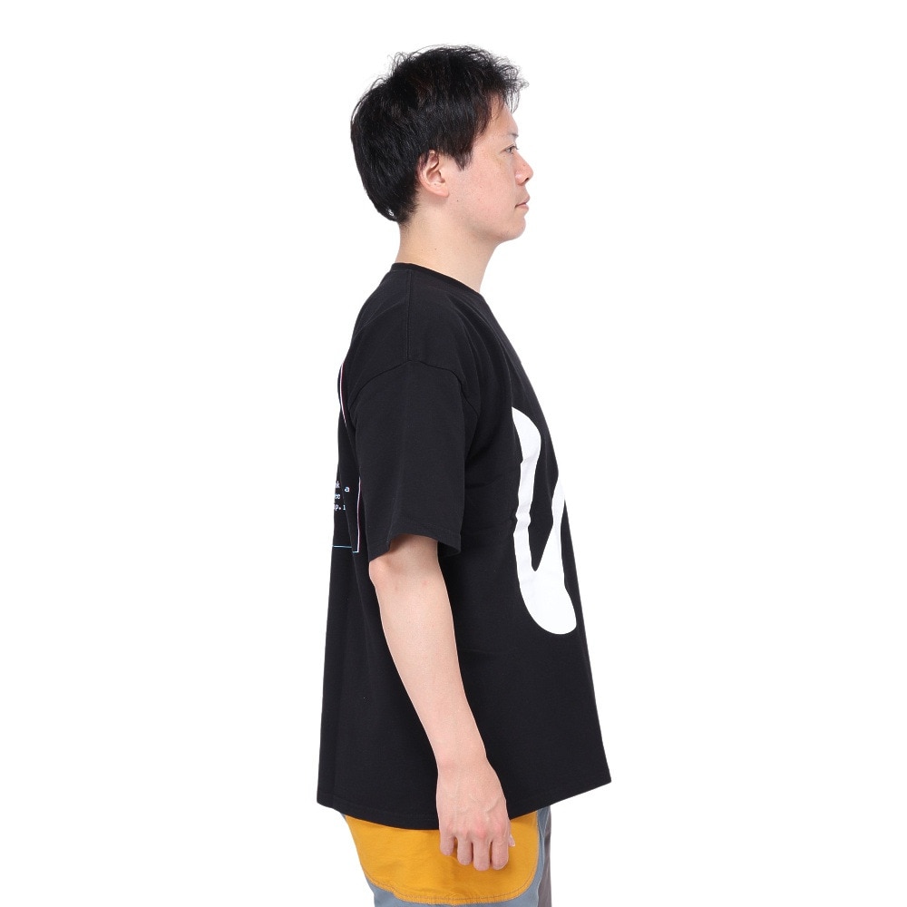 ゴースローキャラバン（GOSLOWCARAVAN）（メンズ）USA/C スーパー銭湯ゆったり 半袖Tシャツ 321914 BLK