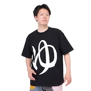 (メンズ)USA/C スーパー銭湯ゆったり 半袖Tシャツ 321914 BLK