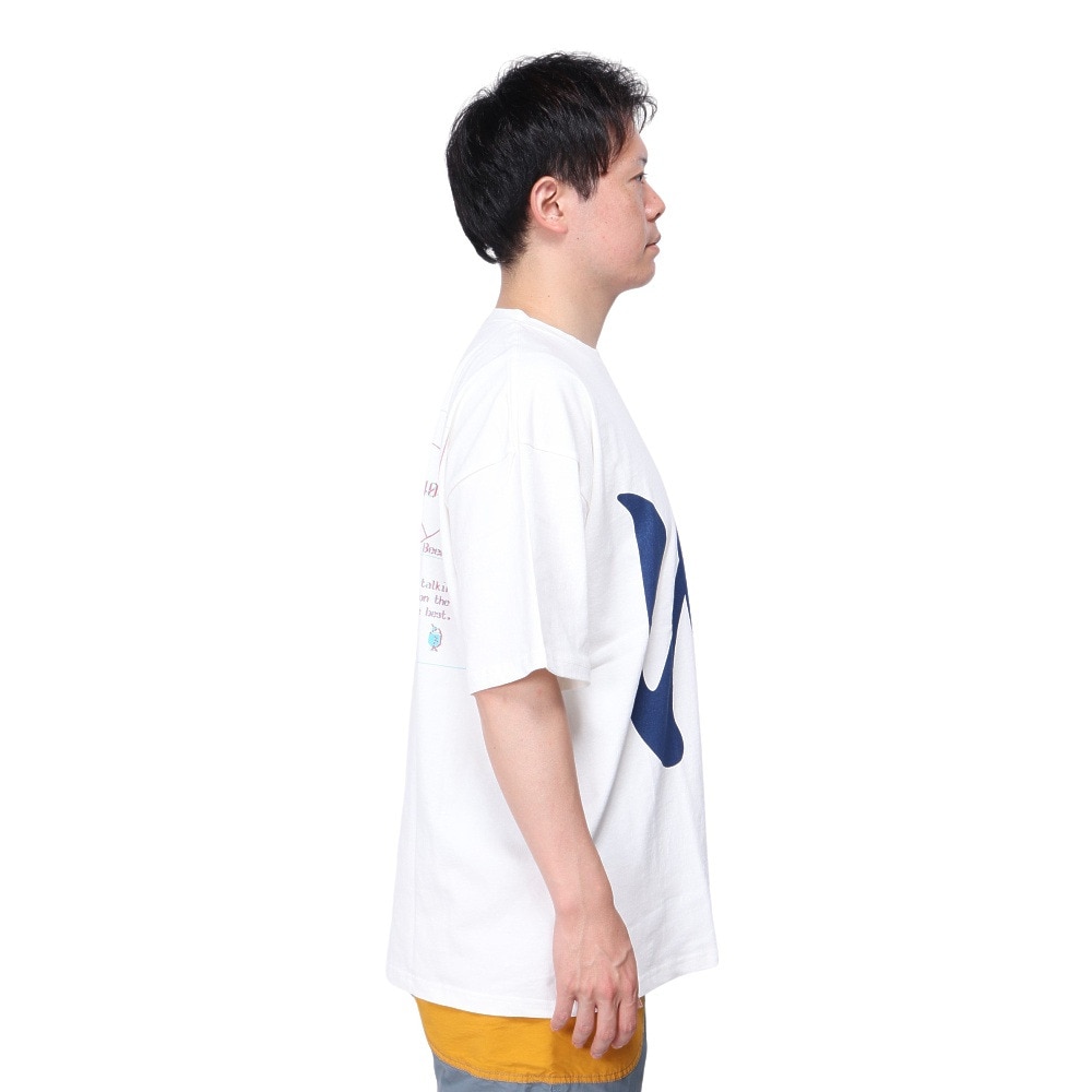 ゴースローキャラバン（GOSLOWCARAVAN）（メンズ）USA/C スーパー銭湯ゆったり 半袖Tシャツ 321914 WHT