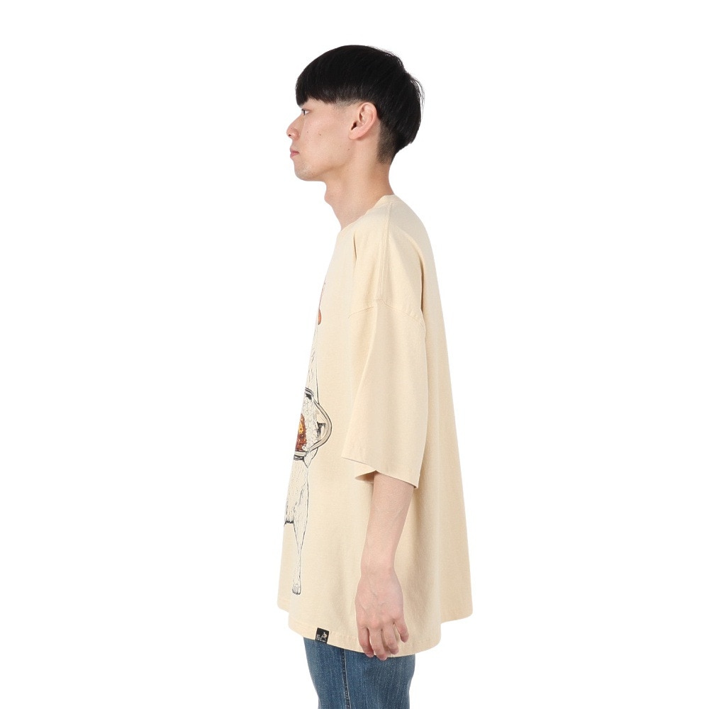 ゴースローキャラバン（GOSLOWCARAVAN）（メンズ）USA/C カレーライスクマ ビッグTシャツ 321917 NTL