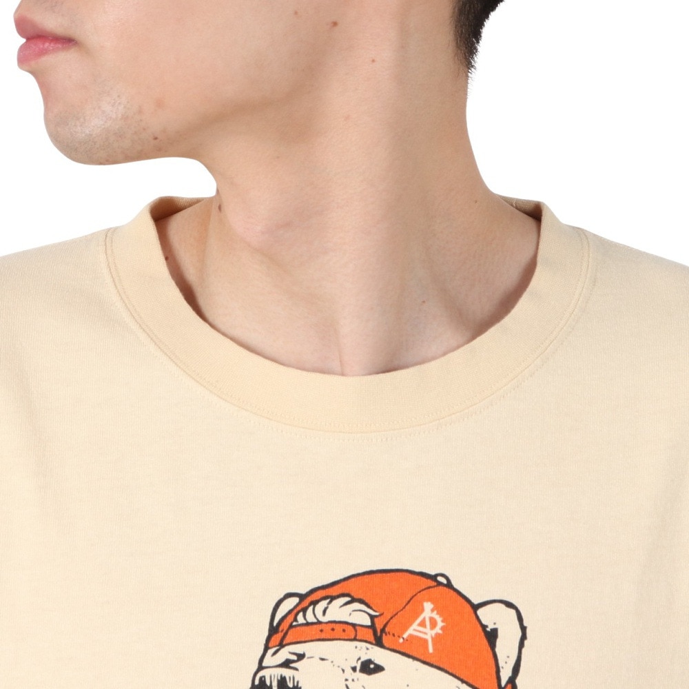 ゴースローキャラバン（GOSLOWCARAVAN）（メンズ）USA/C カレーライスクマ ビッグTシャツ 321917 NTL