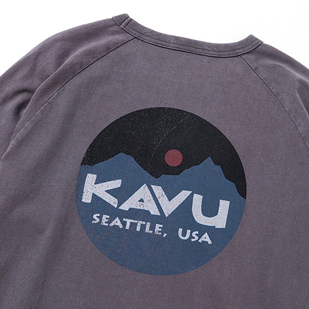カブー（KAVU）（メンズ）マウンテンロゴベースボールTシャツ 19822211