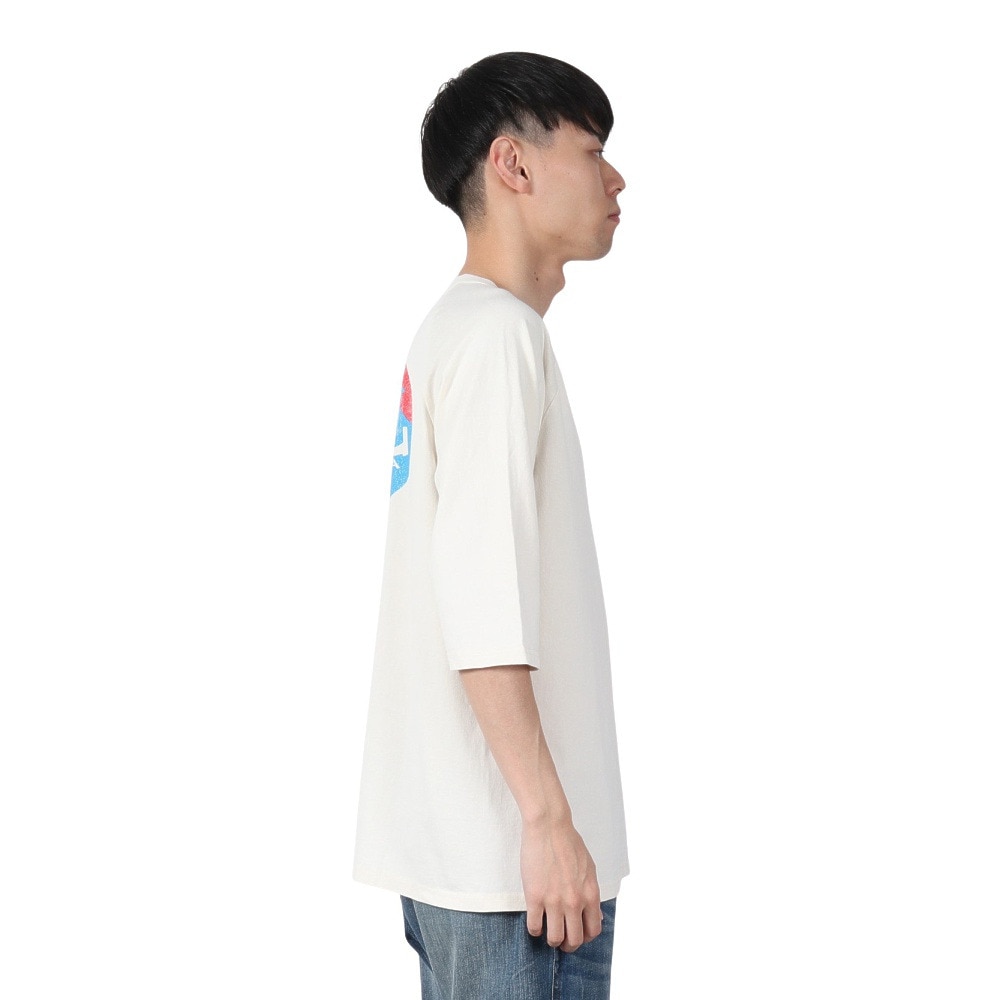 カブー（KAVU）（メンズ）サーフロゴ ベースボールTシャツ 19822212 アイボリー