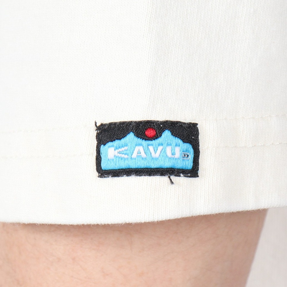 カブー（KAVU）（メンズ）サーフロゴ ベースボールTシャツ 19822212 アイボリー