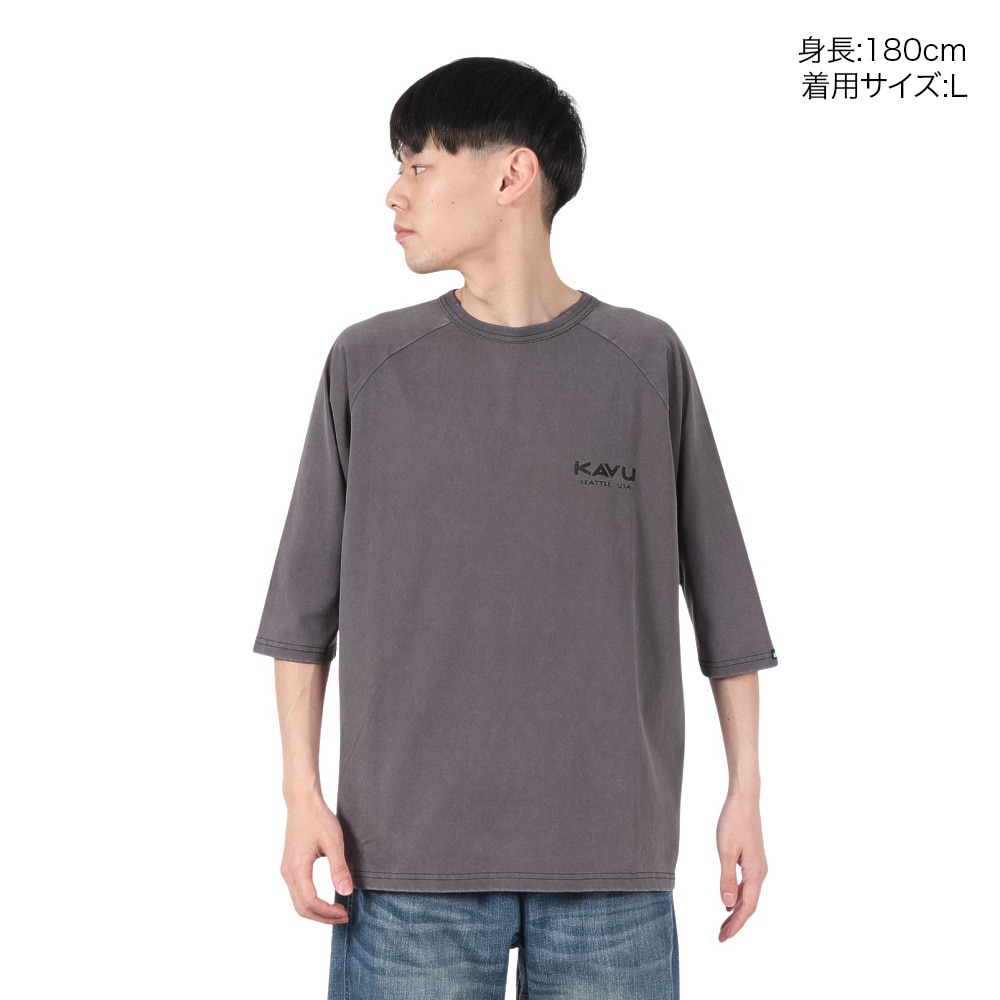 カブー（KAVU）（メンズ）サーフロゴベースボールTシャツ 19822212