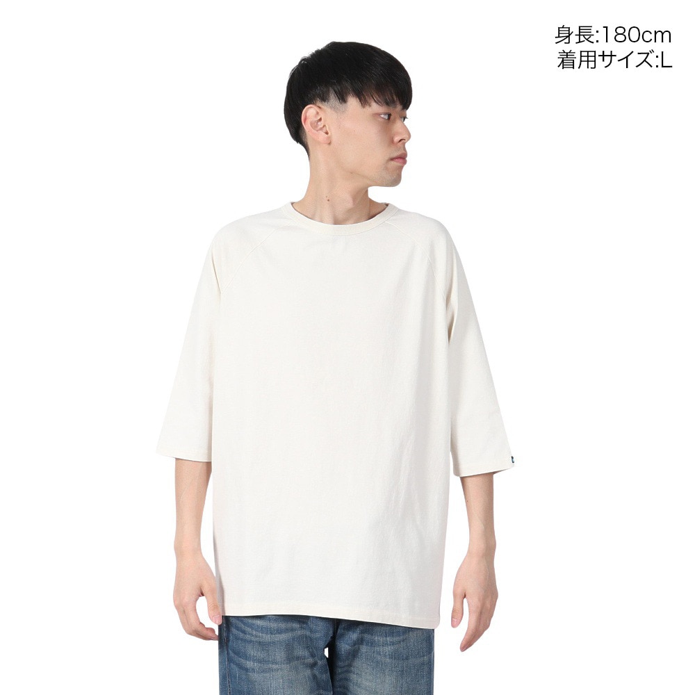 カブー（KAVU）（メンズ）ソリッド ベースボール 半袖Tシャツ 19822213 アイボリー