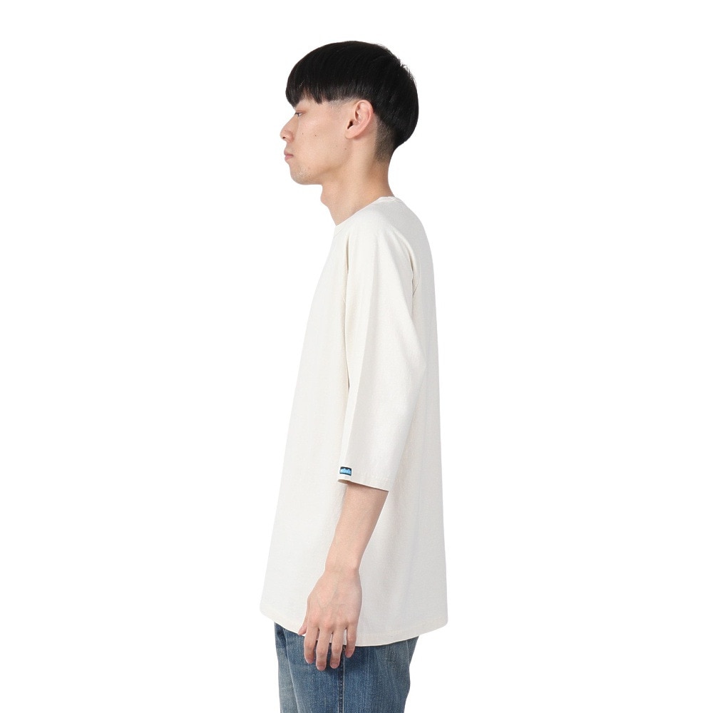 カブー（KAVU）（メンズ）ソリッド ベースボール 半袖Tシャツ 19822213 アイボリー