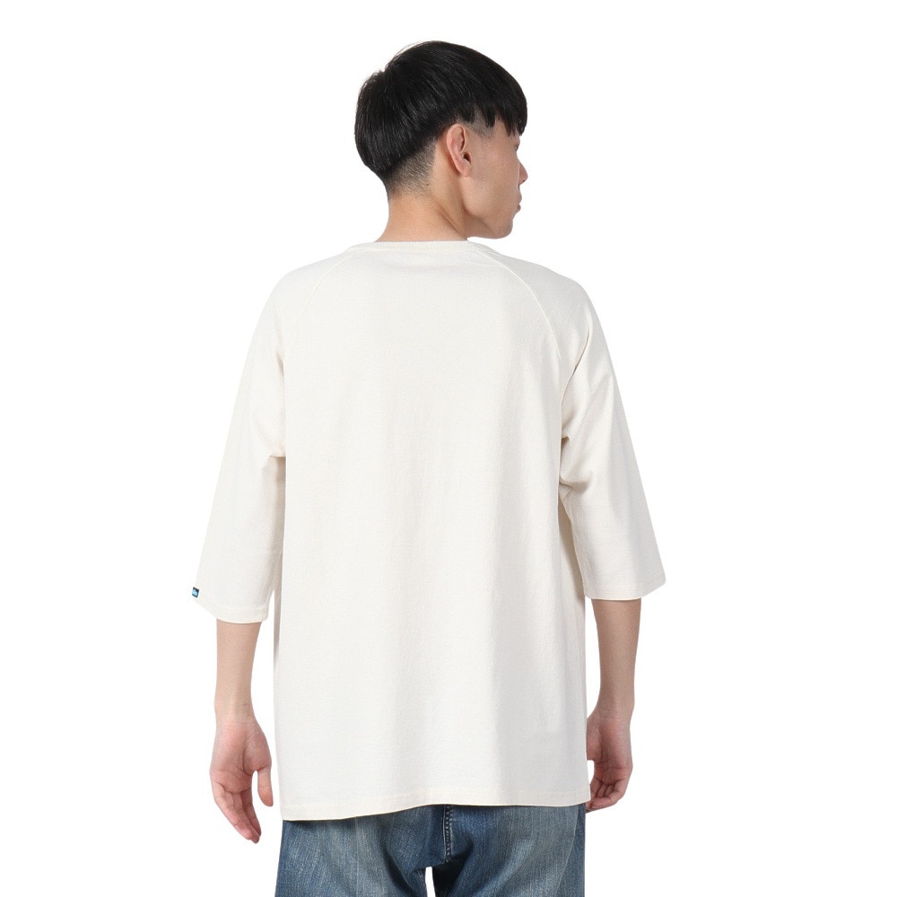 カブー（KAVU）（メンズ）ソリッド ベースボール 半袖Tシャツ 19822213 アイボリー
