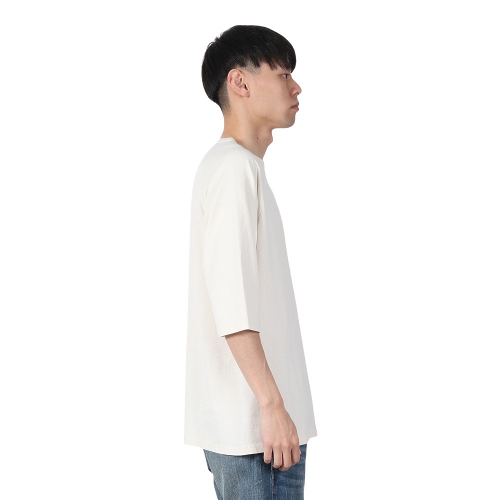 カブー（KAVU）（メンズ）ソリッド ベースボール 半袖Tシャツ 19822213 アイボリー