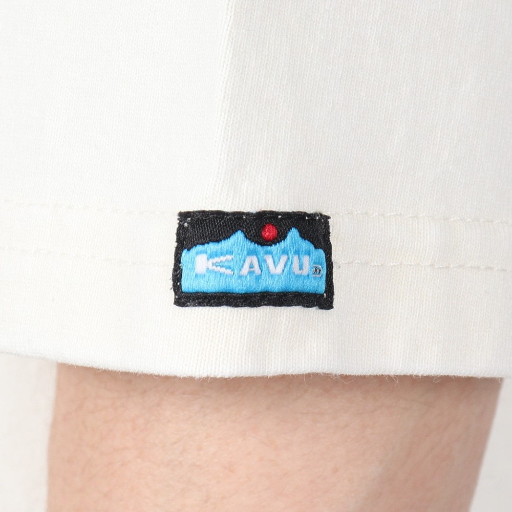 カブー（KAVU）（メンズ）ソリッド ベースボール 半袖Tシャツ 19822213 アイボリー