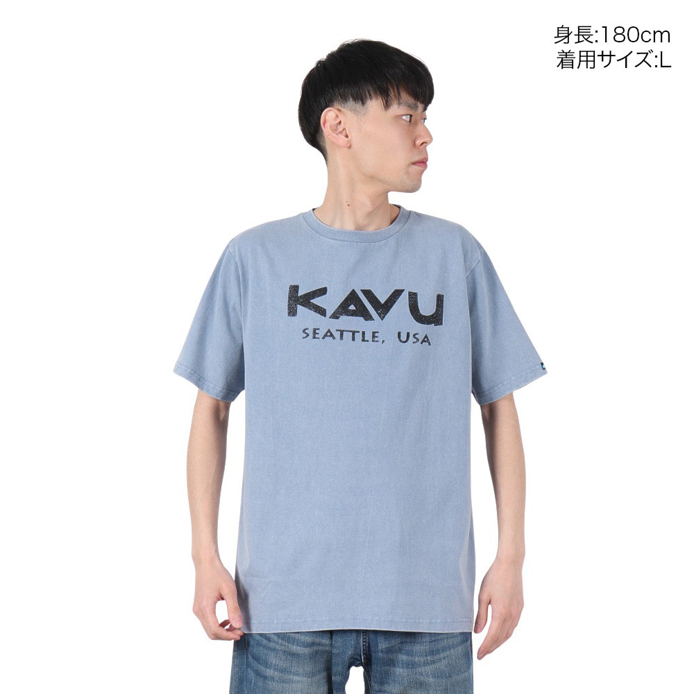 カブー（KAVU）（メンズ）マウンテンロゴTシャツ19822214