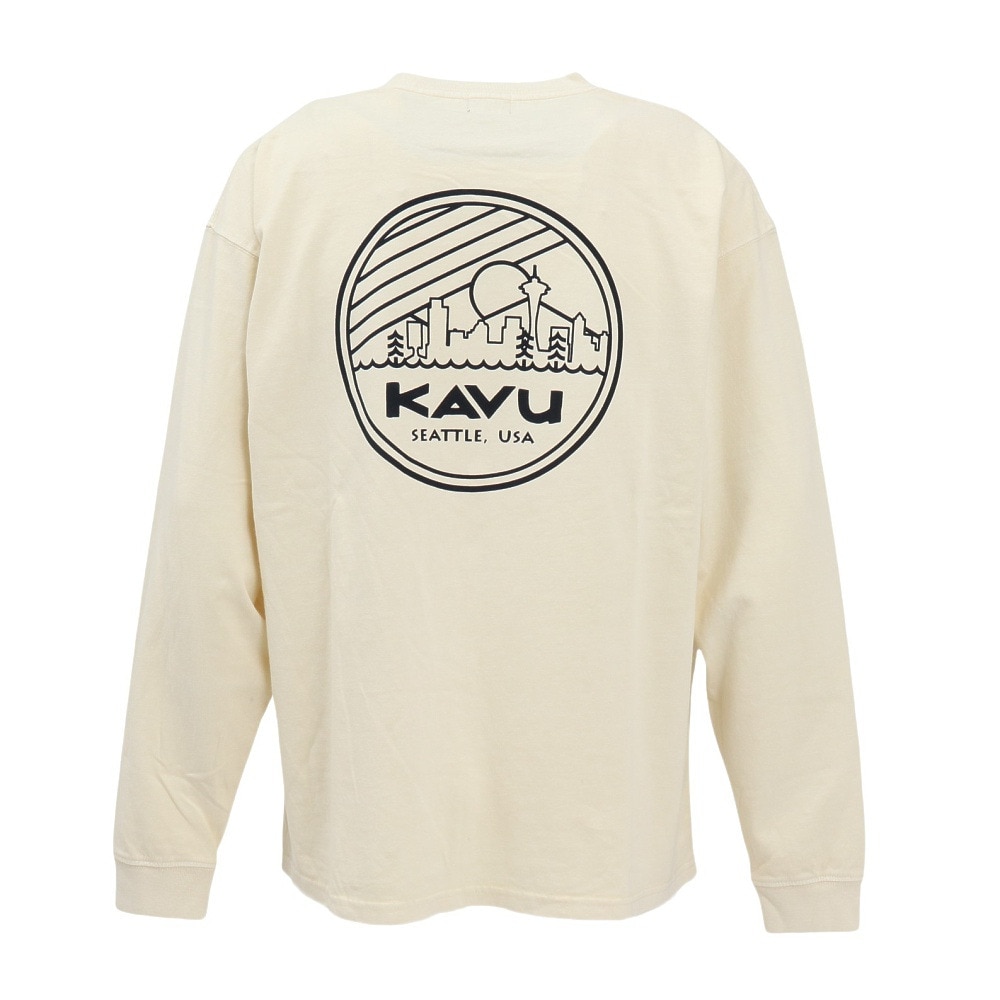 カブー（KAVU）（メンズ）ロングスリーブ シティーロゴTシャツ ピグメント 19822223