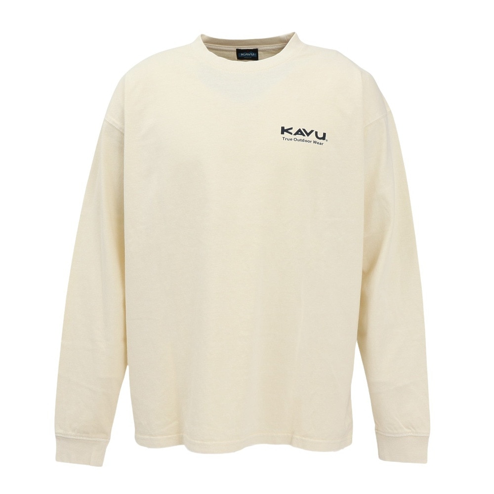 カブー（KAVU）（メンズ）ロングスリーブ シティーロゴTシャツ ピグメント 19822223