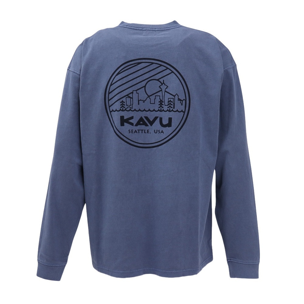 カブー（KAVU）（メンズ）ロングスリーブ シティーロゴTシャツ ピグメント 19822223