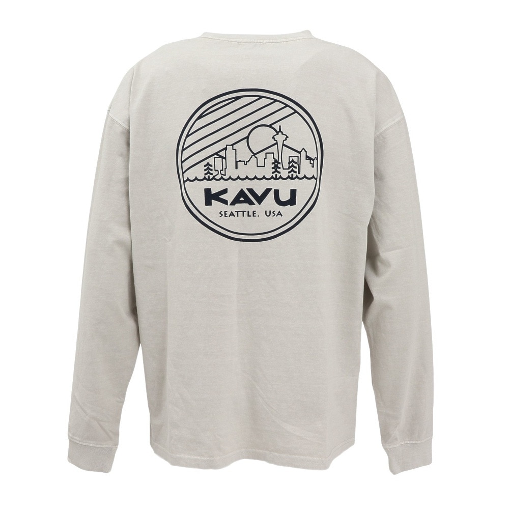 カブー（KAVU）（メンズ）ロングスリーブ シティーロゴTシャツ ピグメント 19822223