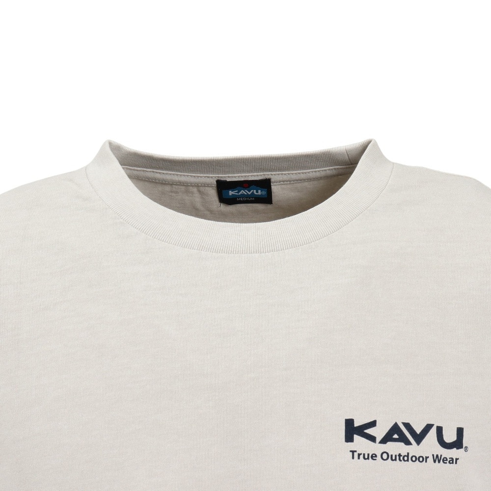 カブー（KAVU）（メンズ）ロングスリーブ シティーロゴTシャツ ピグメント 19822223