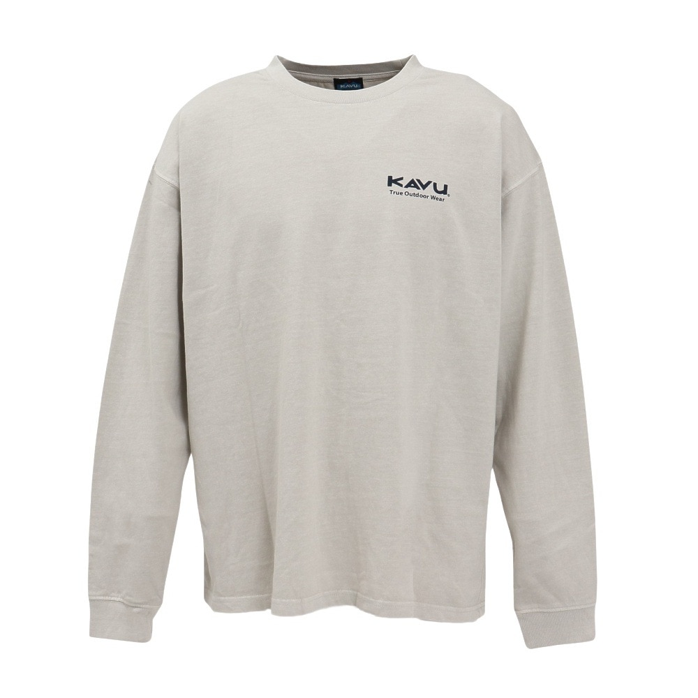 カブー（KAVU）（メンズ）ロングスリーブ シティーロゴTシャツ ピグメント 19822223