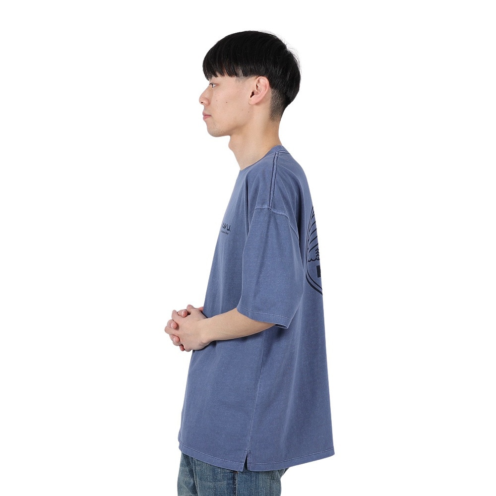 カブー（KAVU）（メンズ）シティーロゴ Tシャツ ピグメント 19822226 ネイビー
