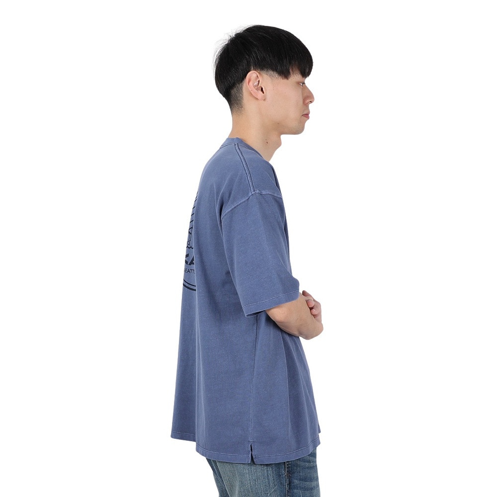 カブー（KAVU）（メンズ）シティーロゴ Tシャツ ピグメント 19822226 ネイビー