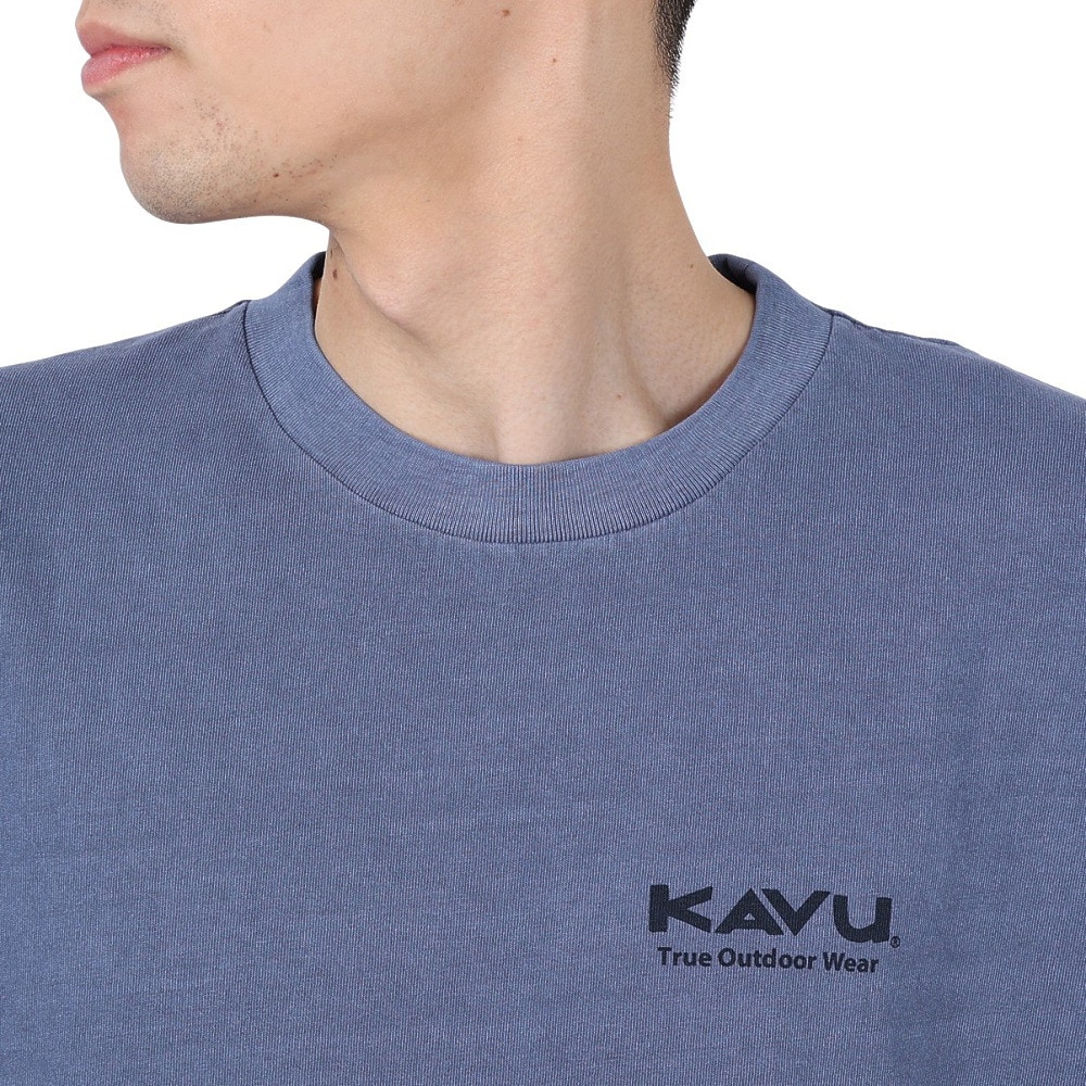 カブー（KAVU）（メンズ）シティーロゴ Tシャツ ピグメント 19822226 ネイビー