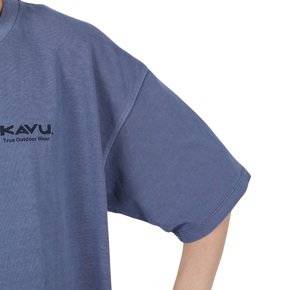 カブー（KAVU）（メンズ）シティーロゴ Tシャツ ピグメント 19822226 ネイビー
