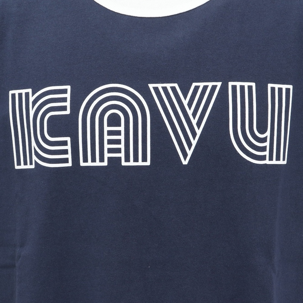 カブー（KAVU）（メンズ、レディース）ツイストロゴ リンガー 半袖Tシャツ 19822228