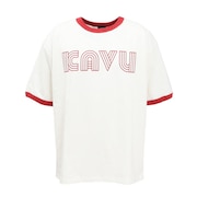 (メンズ、レディース)ツイストロゴ リンガー 半袖Tシャツ 19822228