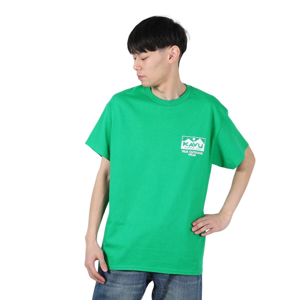 カブー（KAVU）（メンズ）トゥルーロゴ Tシャツ 19822238 アイリッシュ グリーン