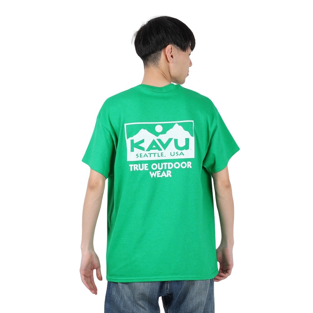 カブー（KAVU）（メンズ）トゥルーロゴ Tシャツ 19822238 アイリッシュ グリーン