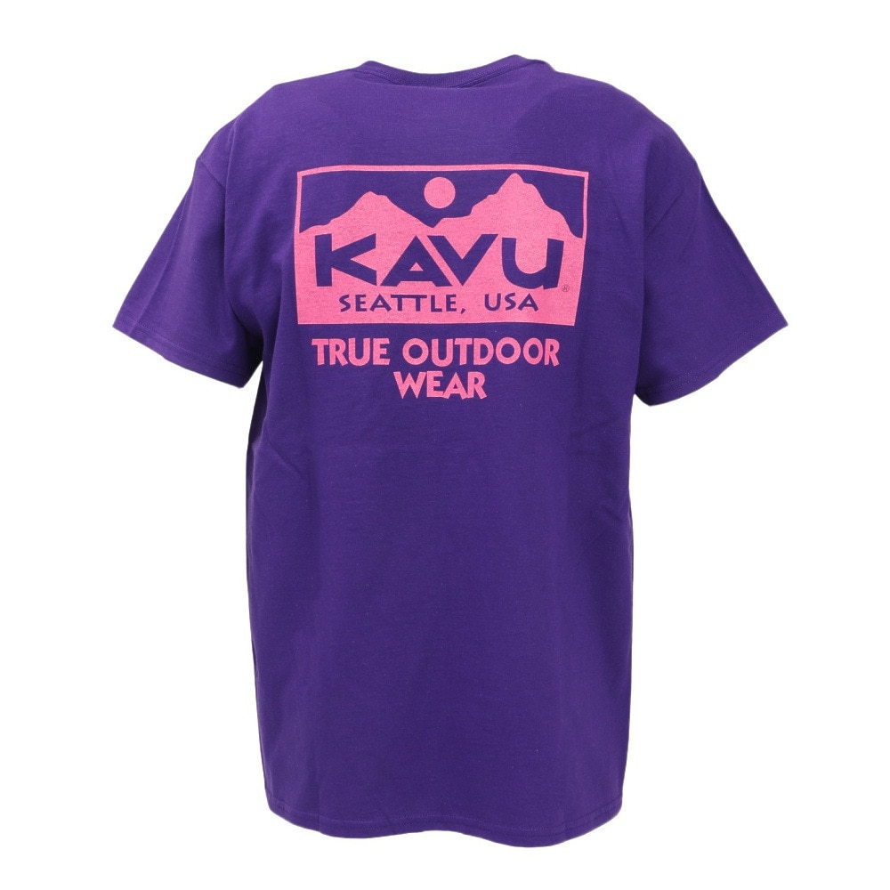 カブー（KAVU）（メンズ）トゥルーロゴ 半袖Tシャツ 19822238 パープル