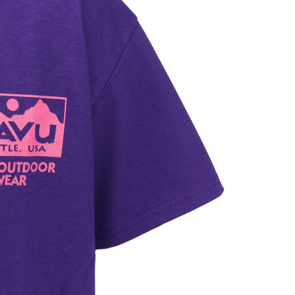 カブー（KAVU）（メンズ）トゥルーロゴ 半袖Tシャツ 19822238 パープル