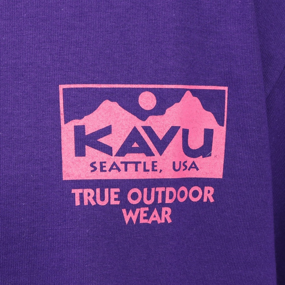 カブー（KAVU）（メンズ）トゥルーロゴ 半袖Tシャツ 19822238 パープル