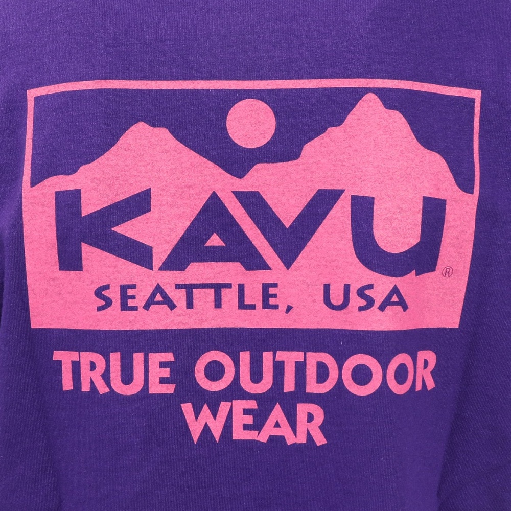 カブー（KAVU）（メンズ）トゥルーロゴ 半袖Tシャツ 19822238 パープル
