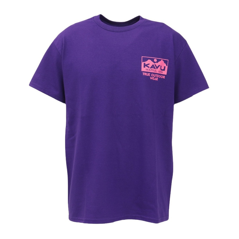 カブー（KAVU）（メンズ）トゥルーロゴ 半袖Tシャツ 19822238 パープル