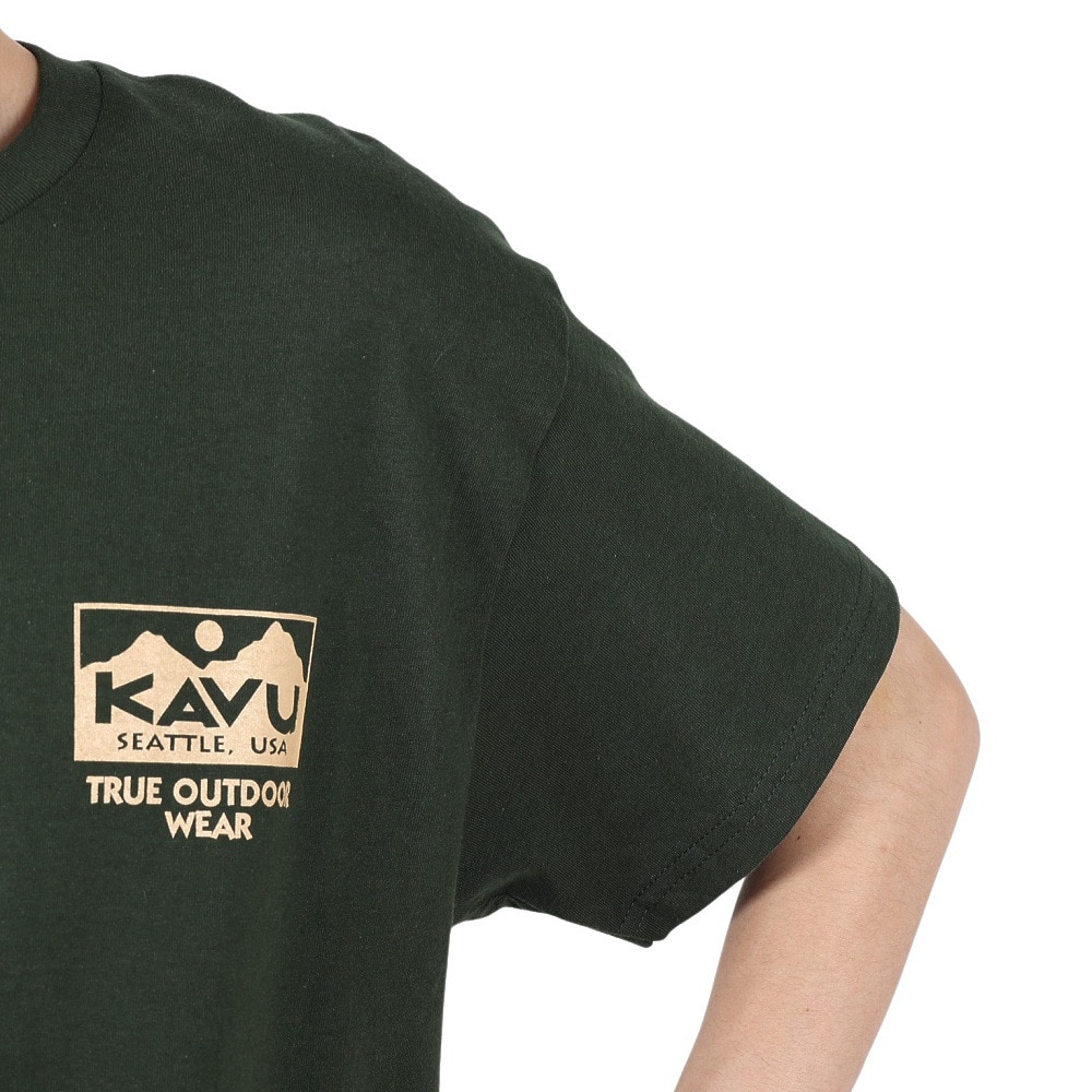 カブー（KAVU）（メンズ）トゥルーロゴ 半袖Tシャツ 19822238 フォレスト