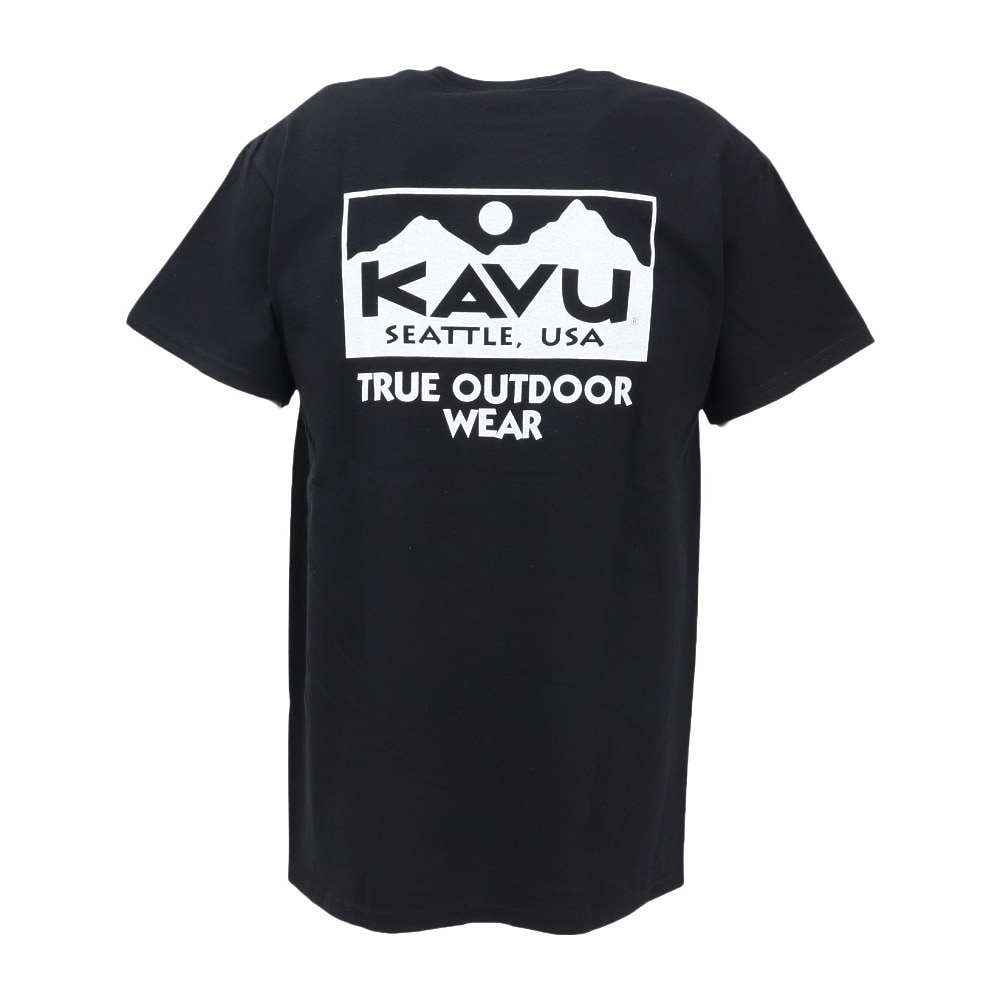 カブー（KAVU）（メンズ）トゥルーロゴ 半袖Tシャツ 19822238 ブラック