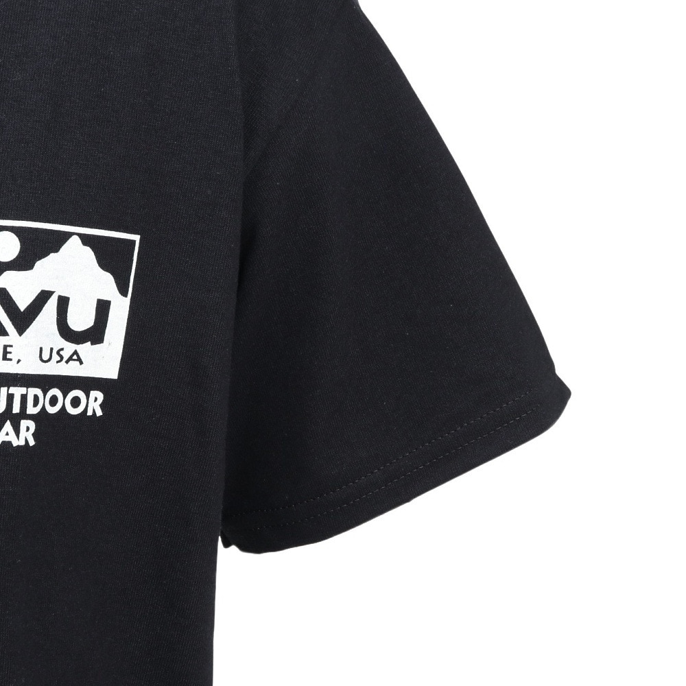 カブー（KAVU）（メンズ）トゥルーロゴ 半袖Tシャツ 19822238 ブラック