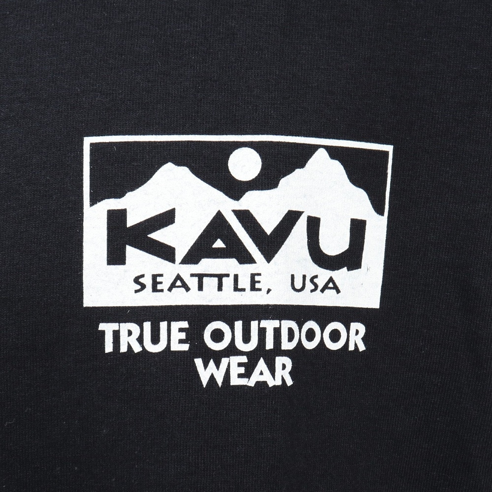 カブー（KAVU）（メンズ）トゥルーロゴ 半袖Tシャツ 19822238 ブラック