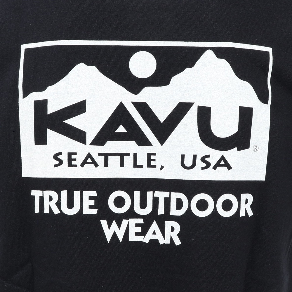 カブー（KAVU）（メンズ）トゥルーロゴ 半袖Tシャツ 19822238 ブラック