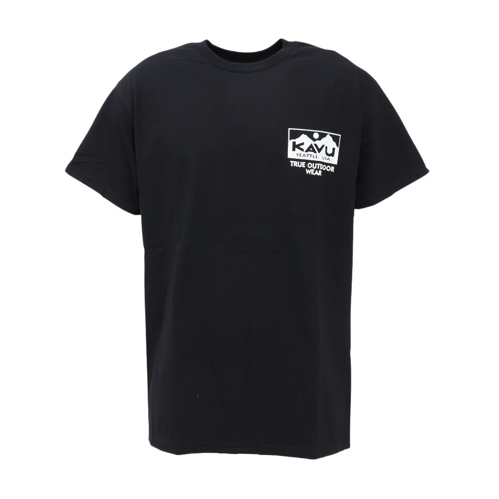 カブー（KAVU）（メンズ）トゥルーロゴ 半袖Tシャツ 19822238 ブラック