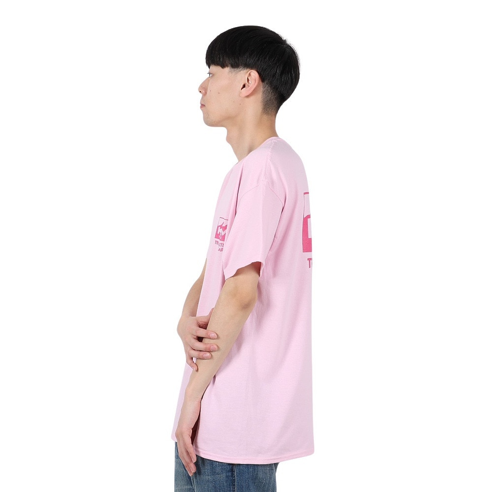 カブー（KAVU）（メンズ）トゥルーロゴ 半袖Tシャツ 19822238 ライトピンク