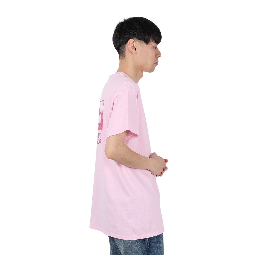 カブー（KAVU）（メンズ）トゥルーロゴ 半袖Tシャツ 19822238 ライトピンク