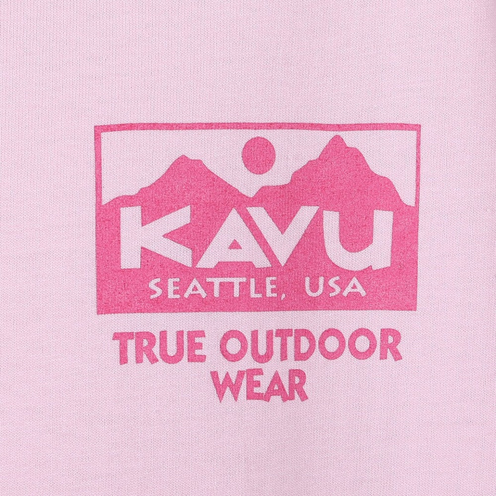 カブー（KAVU）（メンズ）トゥルーロゴ 半袖Tシャツ 19822238 ライトピンク
