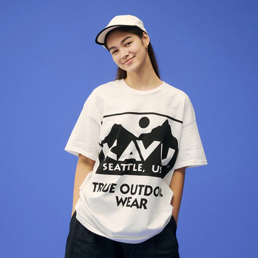 カブー（KAVU）（メンズ）ビッグロゴ 半袖Tシャツ 19822240010009