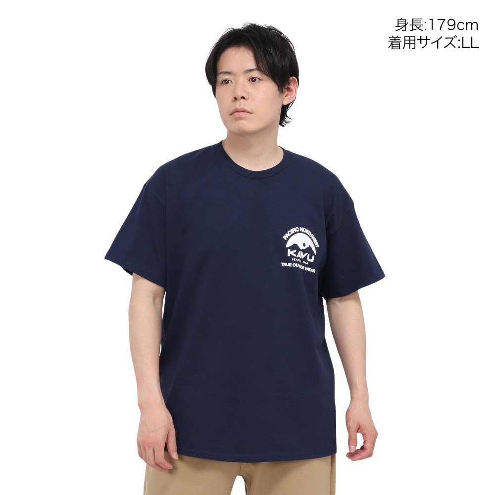 カブー（KAVU）（メンズ）パシフィックノースウェスト 半袖Tシャツ 19822245 ネイビー