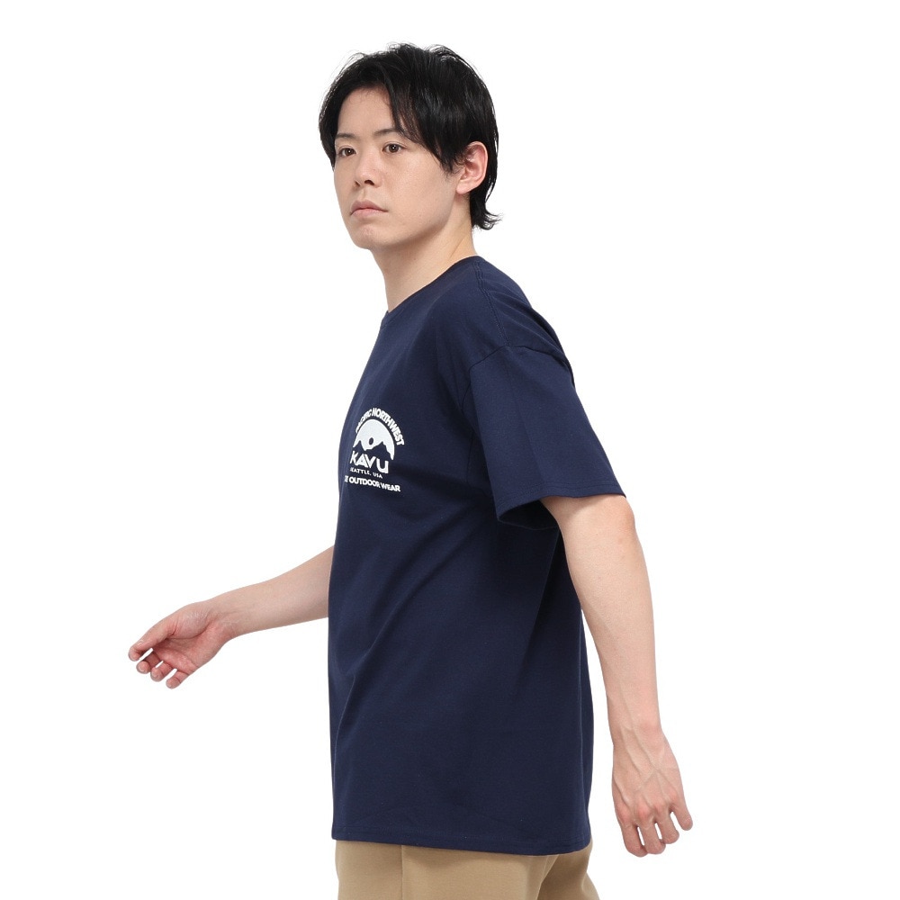 カブー（KAVU）（メンズ）パシフィックノースウェスト 半袖Tシャツ 19822245 ネイビー