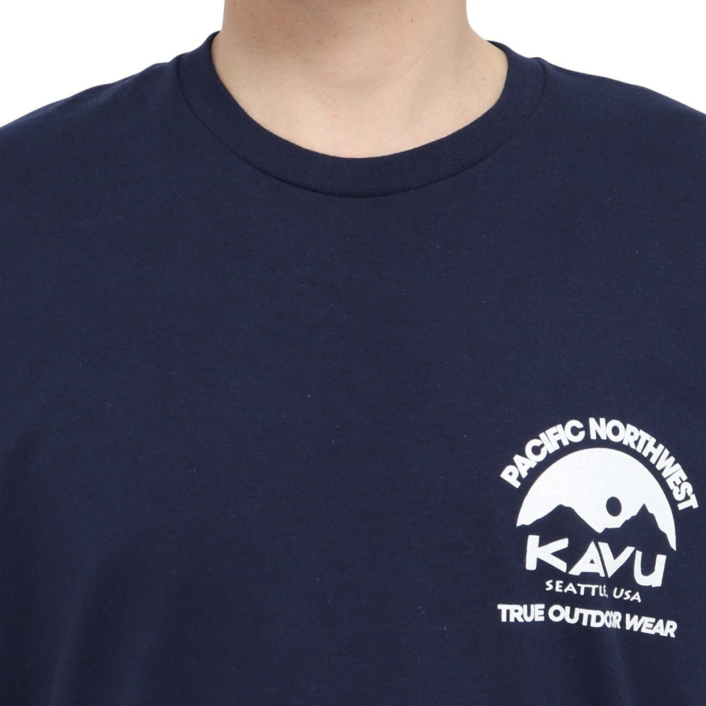 カブー（KAVU）（メンズ）パシフィックノースウェスト 半袖Tシャツ 19822245 ネイビー