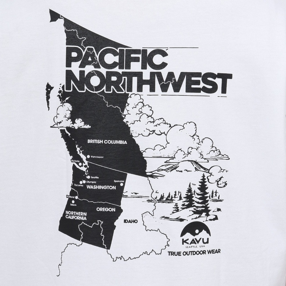 カブー（KAVU）（メンズ）パシフィックノースウェスト 半袖Tシャツ 19822245 ホワイト
