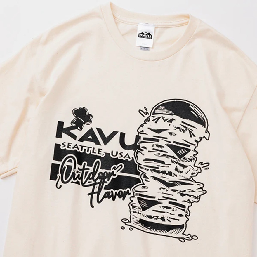 カブー（KAVU）（メンズ）バーガー 半袖Tシャツ 19822255 ナチュラル