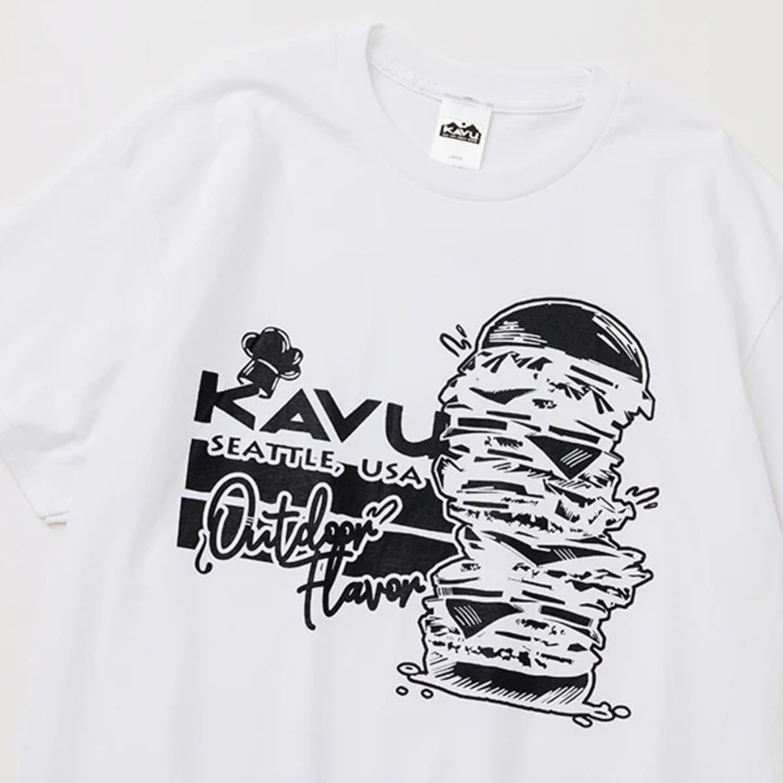 カブー（KAVU）（メンズ）バーガー 半袖Tシャツ 19822255 ホワイト